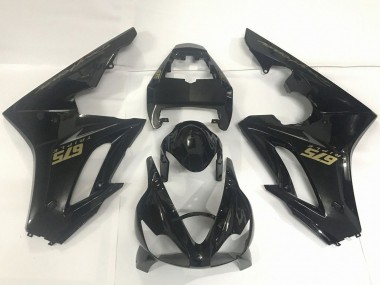 2009-2012 Glossy Black Gold Decals Triumph Daytona 675 Triple Motorcycle Fairings
