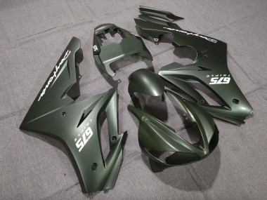2009-2012 Matte Green White Triumph Daytona 675 Triple Motorcycle Fairings