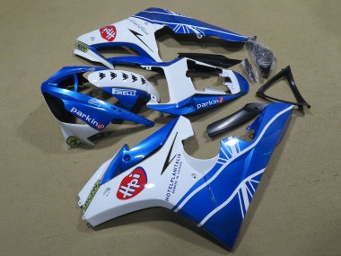 2009-2012 White Blue Hpi Triumph Daytona 675 Triple Motorcycle Fairings