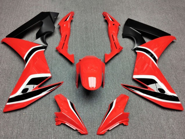 2014-2016 Red Matte Black Honda CBR650F Motorcycle Fairings