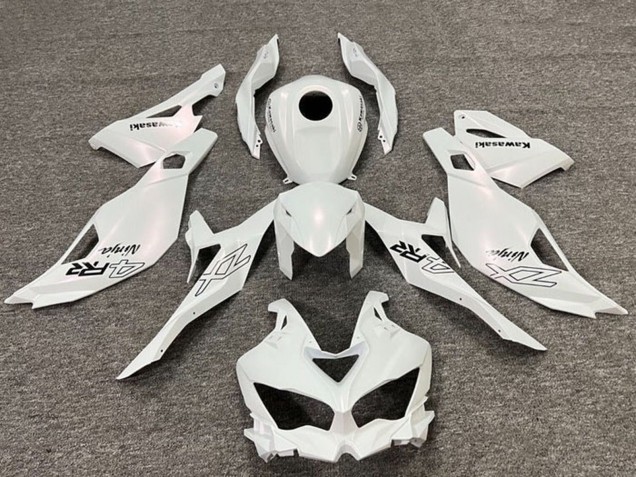 2019-2025 Pearl White Black Kawasaki ZX4R ZX-4RR Motorcycle Fairings