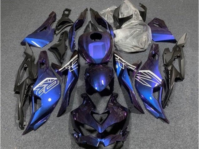 2019-2025 Purple Blue Gradient Kawasaki ZX4R ZX-4RR Motorcycle Fairings
