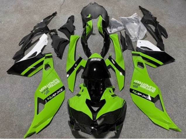 2019-2025 Green Black White Kawasaki ZX4R ZX-4RR Motorcycle Fairings