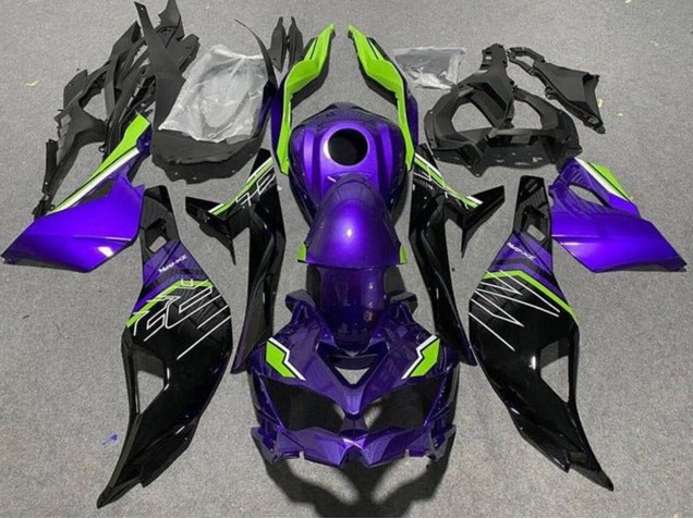 2019-2025 Purple Green Black Kawasaki ZX4R ZX-4RR Motorcycle Fairings