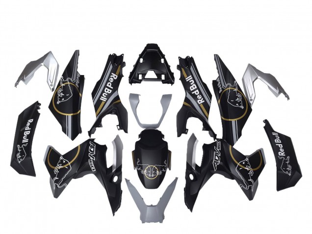 2022-2024 Matte Black Gold Red Bull Honda ADV160 Motorcycle Fairings