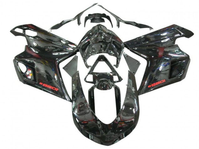 2007-2014 Glossy Black Ducati 1098 Motorcycle Fairings