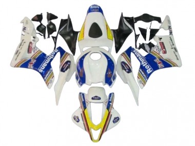 2007-2008 White Blue Yellow Rothmans Honda CBR600RR Motorcycle Fairings