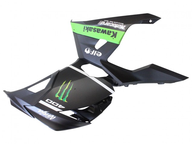 2018-2024 Matte Black Green Monster Showr Snow Kawasaki EX400 Motorcycle Fairings