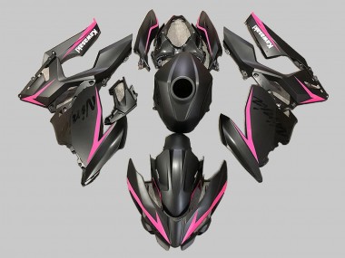2018-2024 Matte Black Pink Kawasaki EX400 Motorcycle Fairings