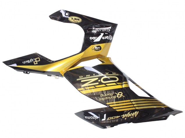 2018-2024 Gold Glossy Black Kawasaki EX400 Motorcycle Fairings