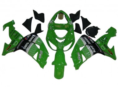 2006-2007 Green White Black Elf Kawasaki ZX10R Motorcycle Fairings
