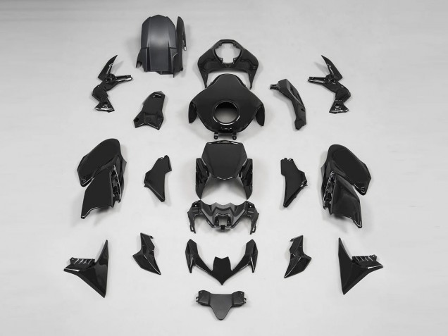 2020-2024 Glossy Black Kawasaki Z900 Motorcycle Fairings