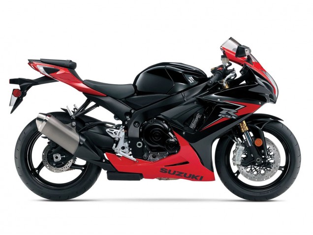 2011-2024 Red Glossy Black Suzuki GSXR 600/750 Motorcycle Fairings