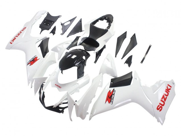 2011-2024 White Glossy Black Red Decal Suzuki GSXR 600/750 Motorcycle Fairings