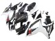 2006-2007 Black White Carbon Fiber Style Suzuki GSXR 600/750 Motorcycle Fairings