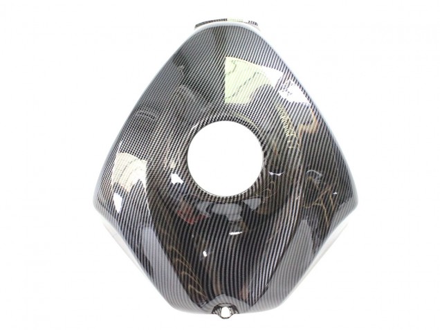 2006-2007 Black White Carbon Fiber Style Suzuki GSXR 600/750 Motorcycle Fairings