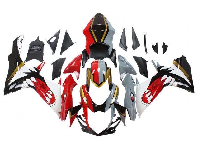2011-2024 Red Gold Grey Black White Shark Suzuki GSXR 600/750 Motorcycle Fairings
