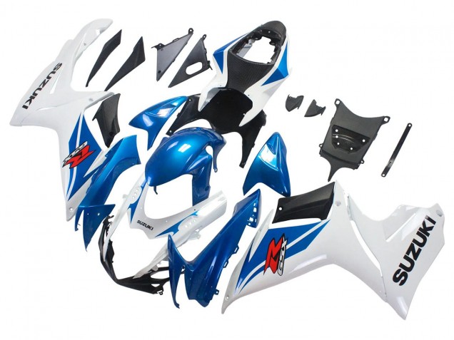 2011-2024 Blue White Suzuki GSXR 600/750 Motorcycle Fairings