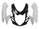 2011-2024 White Glossy Black Suzuki GSXR 600/750 Motorcycle Fairings