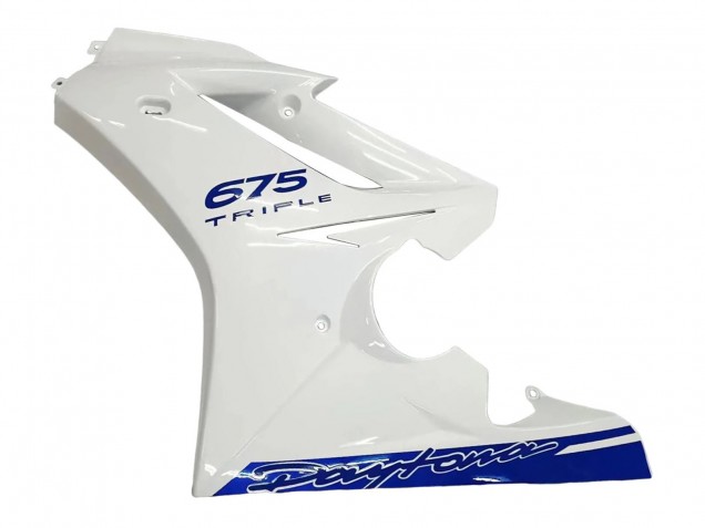 2006-2008 White Blue Triumph Daytona 675 Motorcycle Fairings