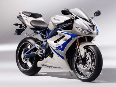 2006-2008 Silver White Blue Triumph Daytona 675 Motorcycle Fairings