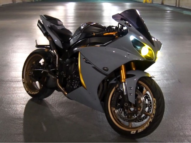 2007-2008 Nardo Grey Yamaha YZF R1 Motorcycle Fairings