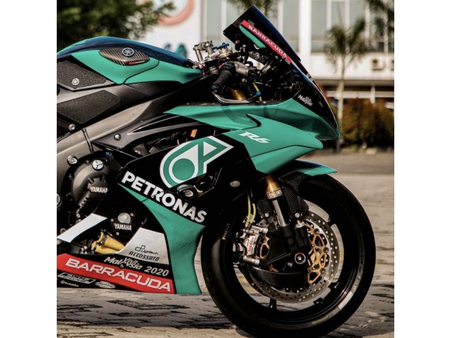 2008-2016 Light Green White Black Petronas Yamaha YZF R6 Motorcycle Fairings