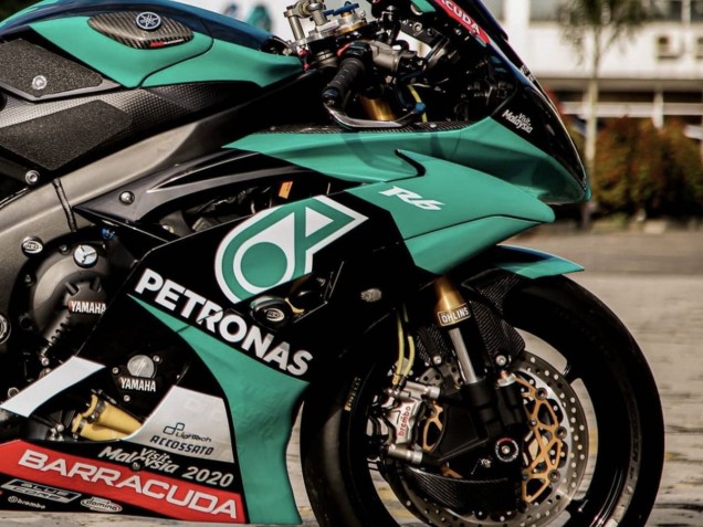 2008-2016 Light Green White Black Petronas Yamaha YZF R6 Motorcycle Fairings