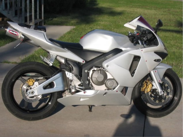2003-2004 Silver Honda CBR600RR Motorcycle Fairings
