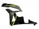 2007-2008 Glossy Black High Viz Yellow Honda CBR600RR Motorcycle Fairings