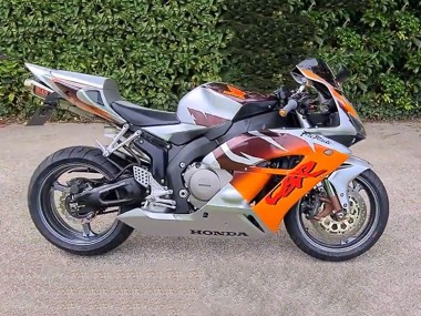 2006-2007 Silver Oange Honda CBR1000RR Motorcycle Fairings