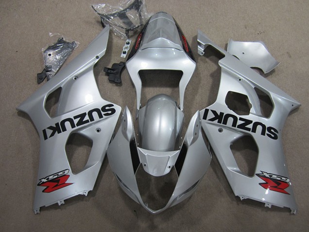 2003-2004 Silver Suzuki GSXR 1000 Motorcycle Fairing