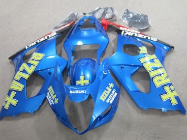 2003-2004 Blue Yellow Black Rizla Suzuki GSXR 1000 Motorcycle Fairings