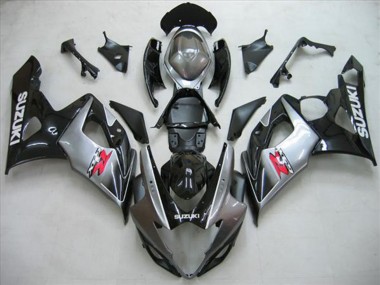 2005-2006 Glossy Black Silver Red Suzuki GSXR 1000 Motorcycle Fairing Kits