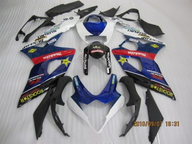 2005-2006 Blue White Red Black Rockstar Suzuki GSXR 1000 Motorcycle Fairings