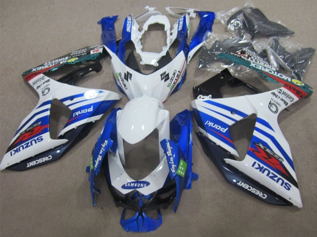 2009-2016 White Blue Red Samsung Suzuki GSXR 1000 Motorcycle Fairings
