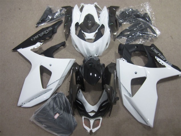 2009-2016 White Black Suzuki GSXR 1000 Motorcycle Fairing Kits