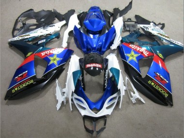 2009-2016 White Blue Red Black Rockstar Suzuki GSXR 1000 Motorcycle Fairings