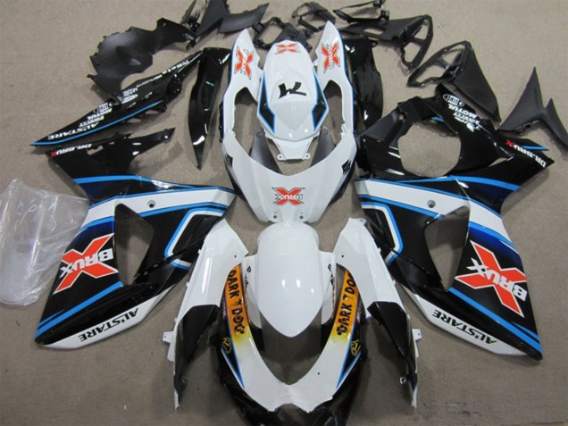 2009-2016 White Blue Yellow Black Brux Dark Dog Suzuki GSXR 1000 Motorcycle Fairings
