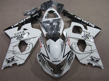 2004-2005 White Black Corona Extra Motul Suzuki GSXR 600 Motorcycle Fairings