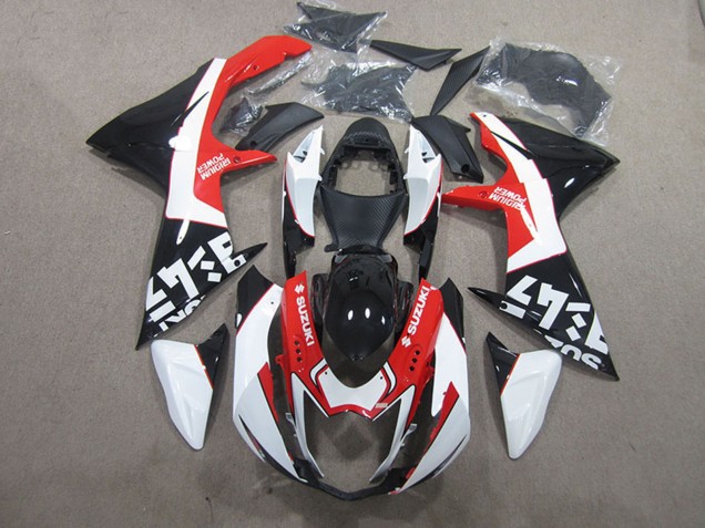 2011-2024 Black Red White Suzuki GSXR 600 Motorcycle Fairings