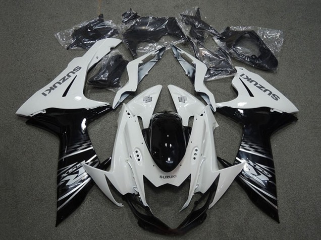 2011-2024 White Black Suzuki GSXR 750 Motorcycle Fairings