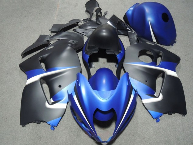 1996-2007 Blue White Matte Black Suzuki GSXR 1300 Hayabusa Motorcycle Fairings