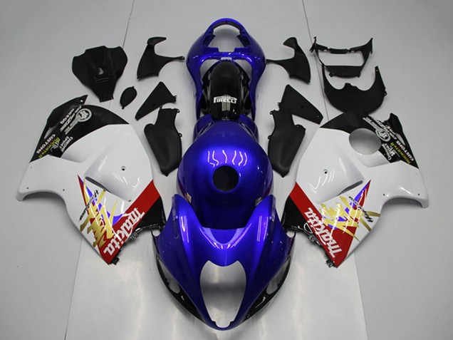 1996-2007 Blue White Suzuki GSXR 1300 Hayabusa Motorcycle Fairing