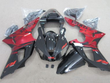 2000-2001 Red Glossy Black Yamaha YZF R1 Motorcycle Fairings