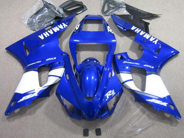 2002-2003 Blue White Yamaha YZF R1 Motorcycle Fairings