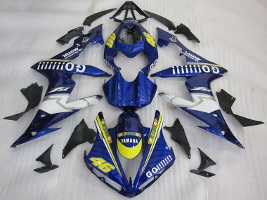2004-2006 Blue Yellow White Go 46 Yamaha YZF R1 Motorcycle Fairings