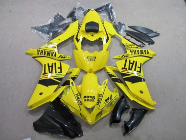 2007-2008 Yellow Black Motul Fiat Yamaha YZF R1 Motorcycle Fairings