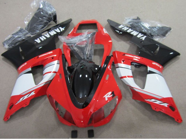 2009-2011 Red White Black Yamaha YZF R1 Motorcycle Fairings