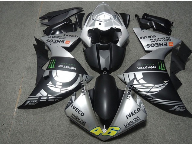 2009-2011 Silver Matte Black Green Monster Iveco Yamalube ENEOS Semakin Didepan Yamaha YZF R1 Motorcycle Fairings